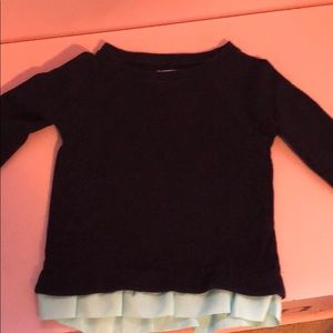 Girls Crewcuts navy sweatshirt size 3